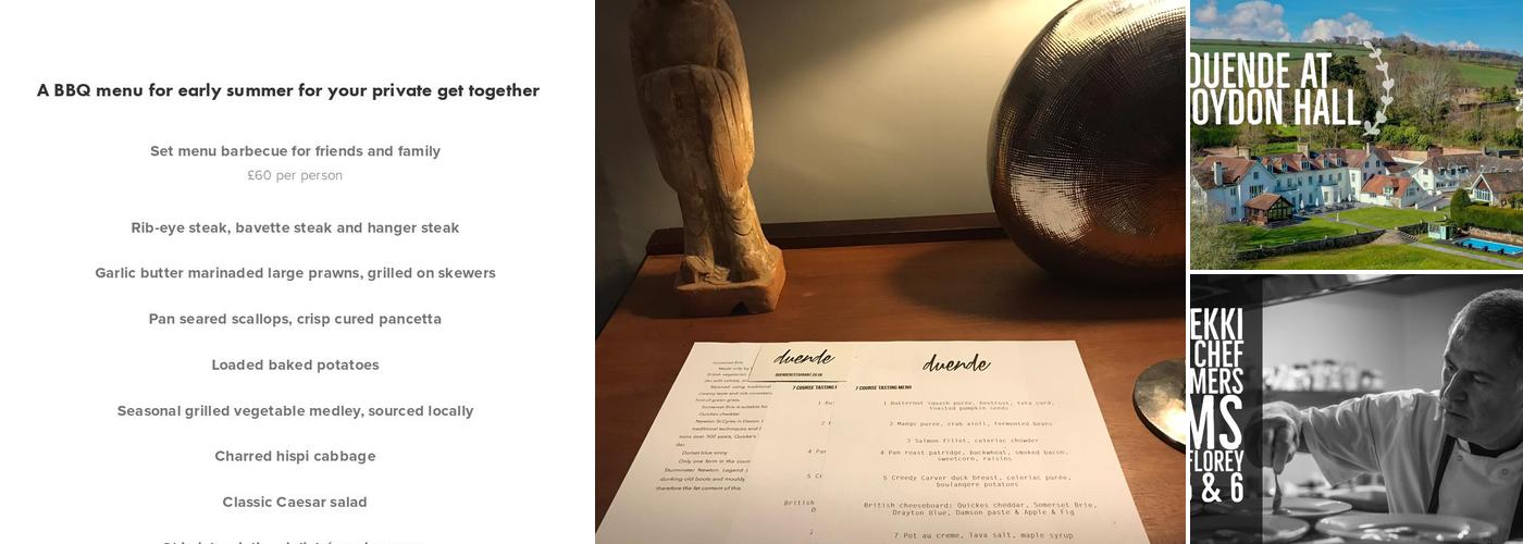 Duende Private Chef Menu