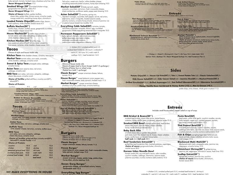 Market Street Bar & Grill Menu