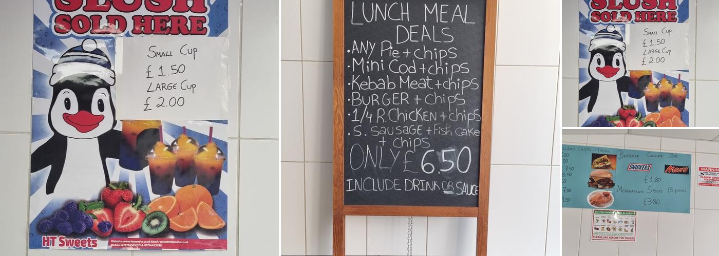 Star Fish Bar Fish And Chips Menu