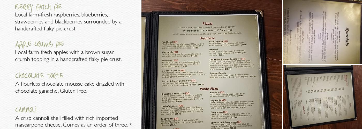 PizzaPlace Menu