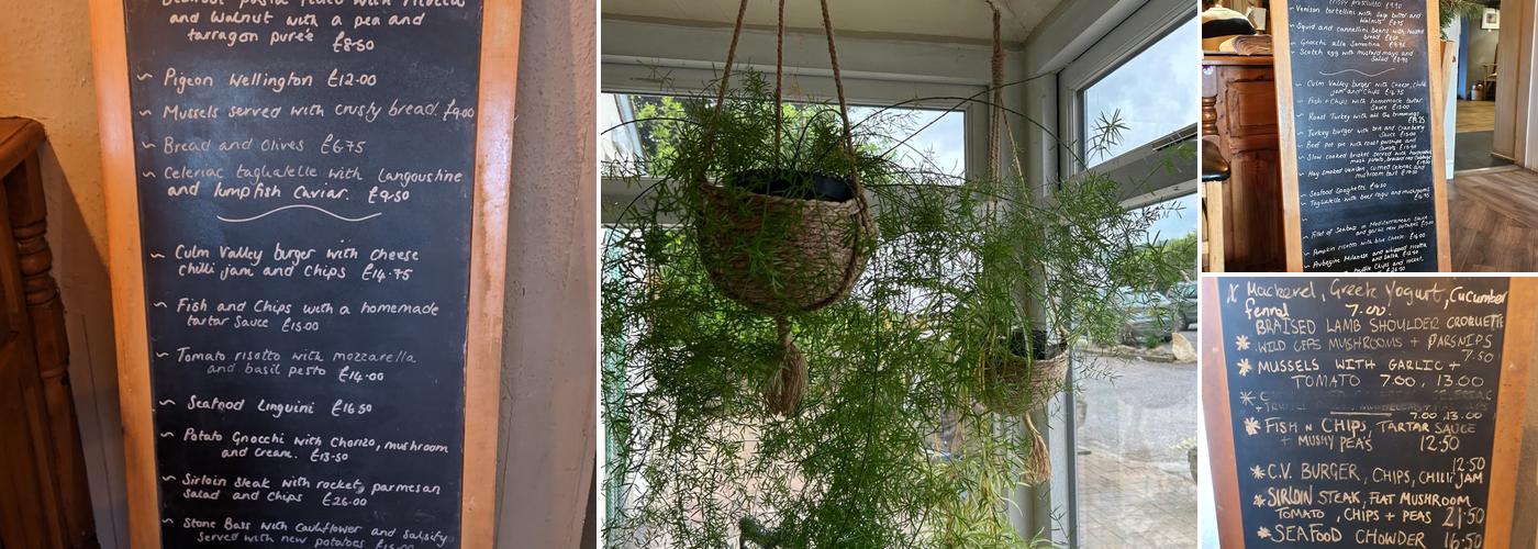 The Culm Valley Inn Menu