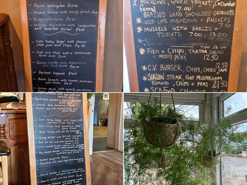The Culm Valley Inn Menu