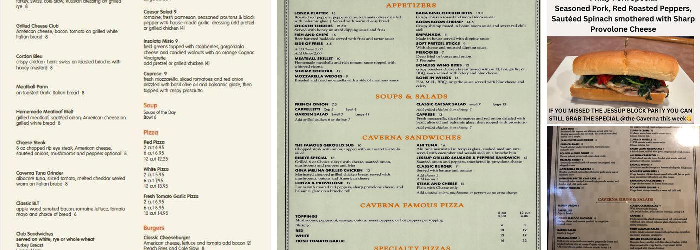 The Caverna Menu