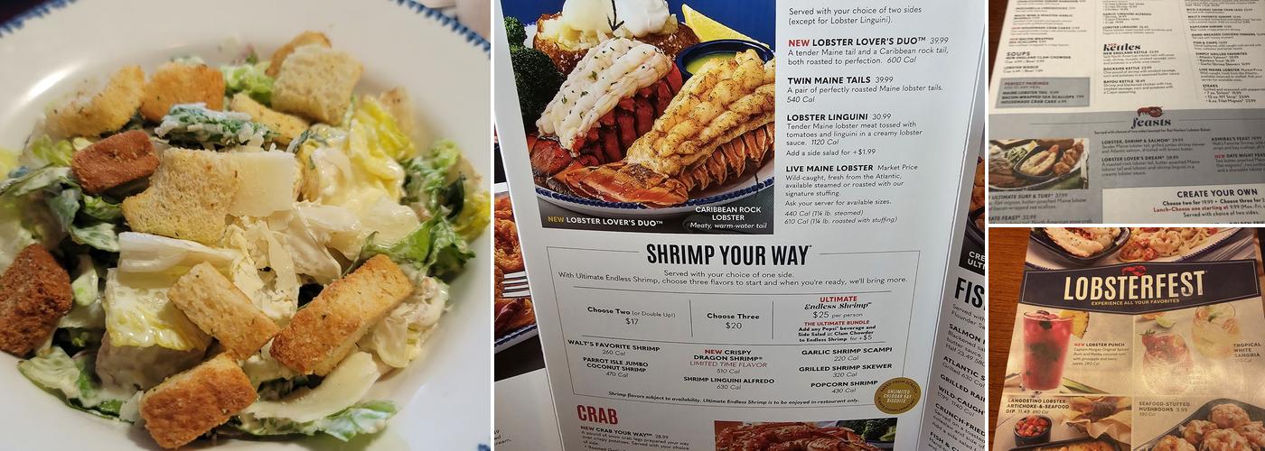 Red Lobster Menu