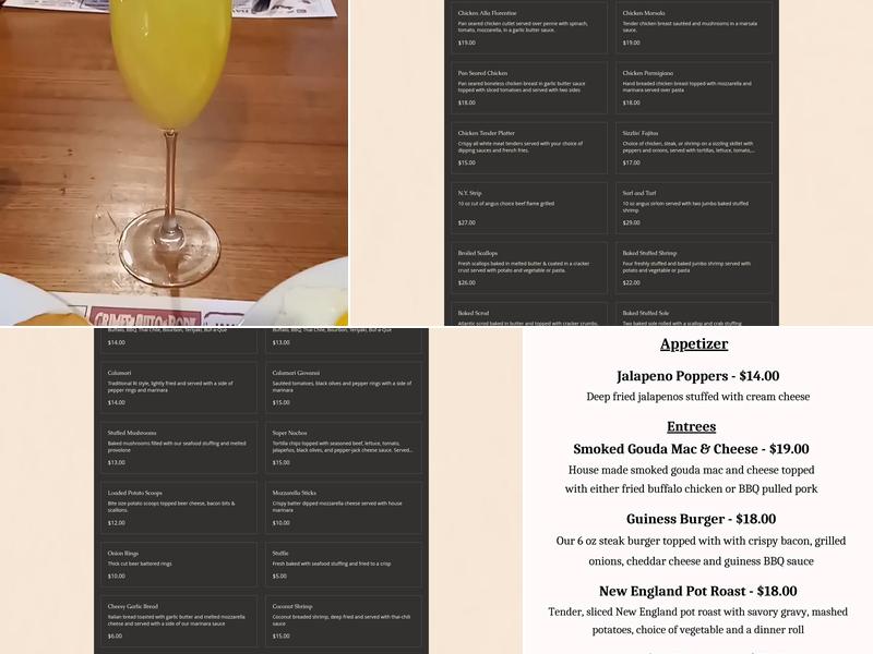 Wood River Bar & Grill Menu