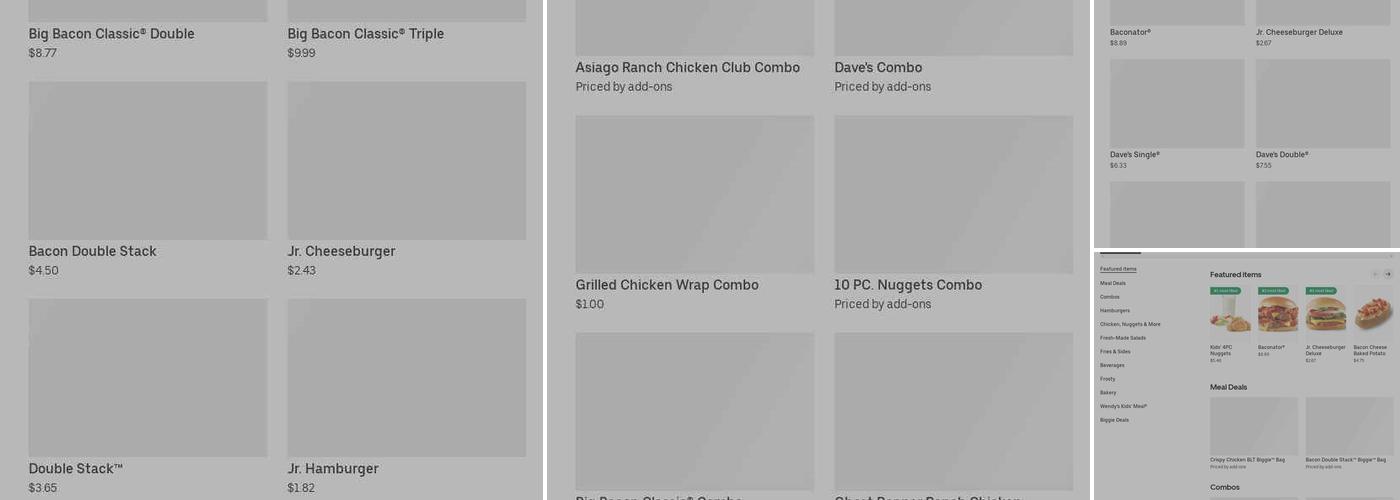 Wendy's Menu