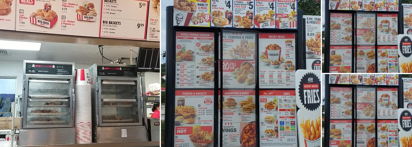 KFC Menu