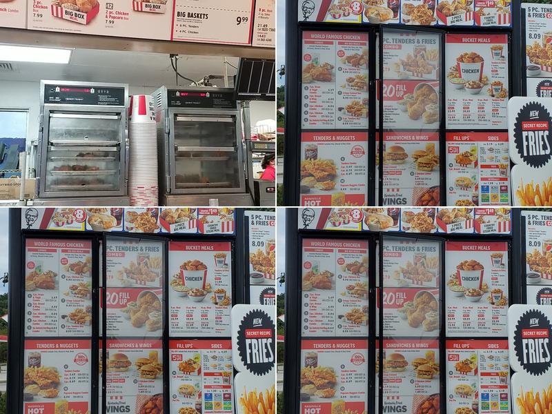 KFC Menu
