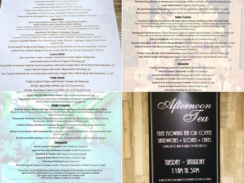 The Brook Bistro Menu
