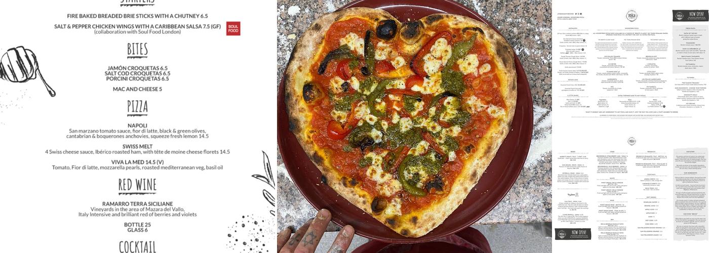 The Dough Thrower - Cathays Menu