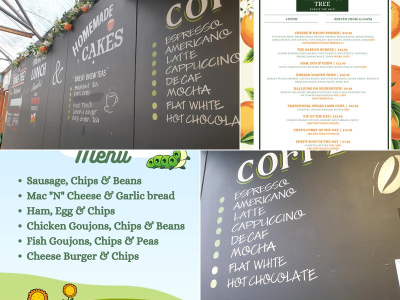 The Orange Tree Cafe/Restaurant Menu