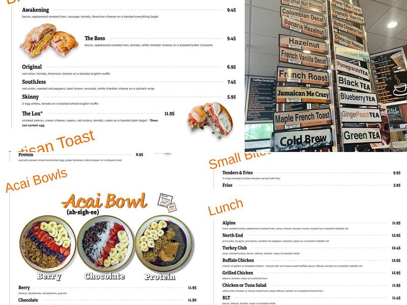 Brewed Awakenings Warwick Menu