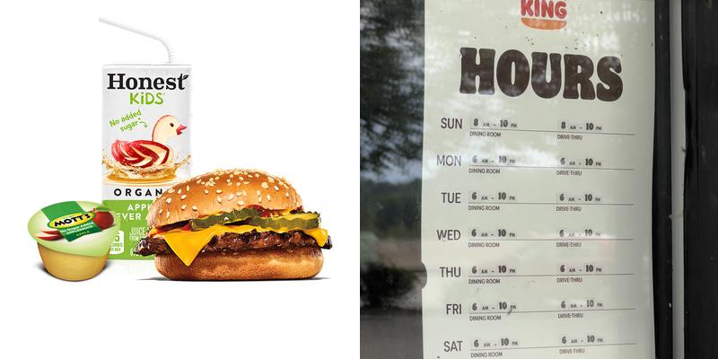 Burger King Menu