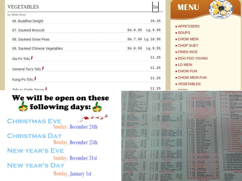 China Garden 華園 Menu