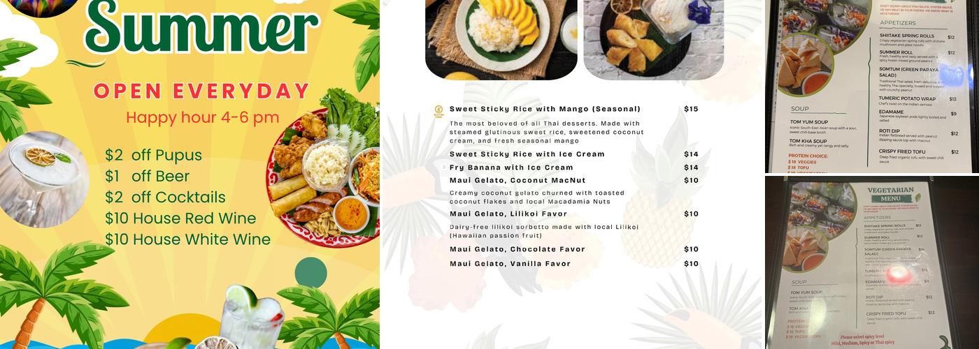 Maui Thai Bistro Menu
