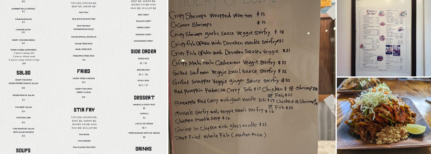 Thai Spice LLC Menu