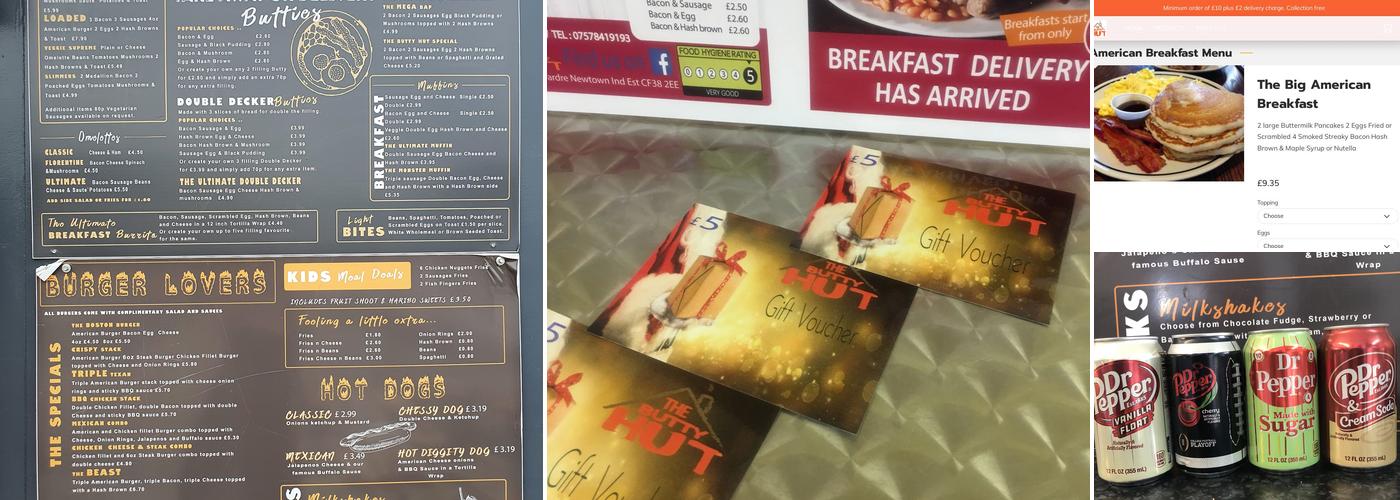 Butty Hut Menu