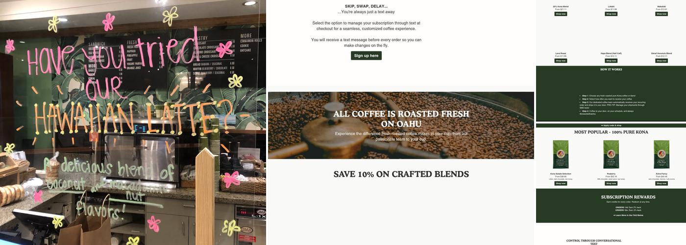 Honolulu Coffee at Hyatt Regency Maui Menu