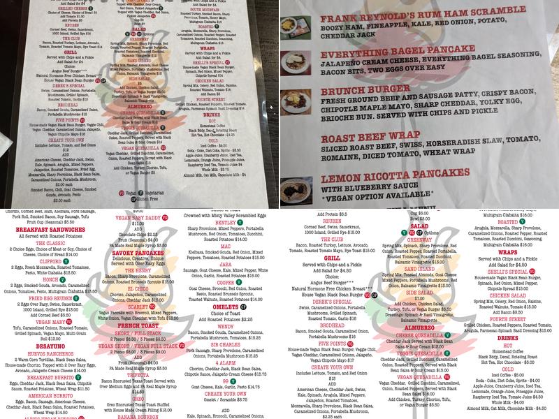 Roasted Menu