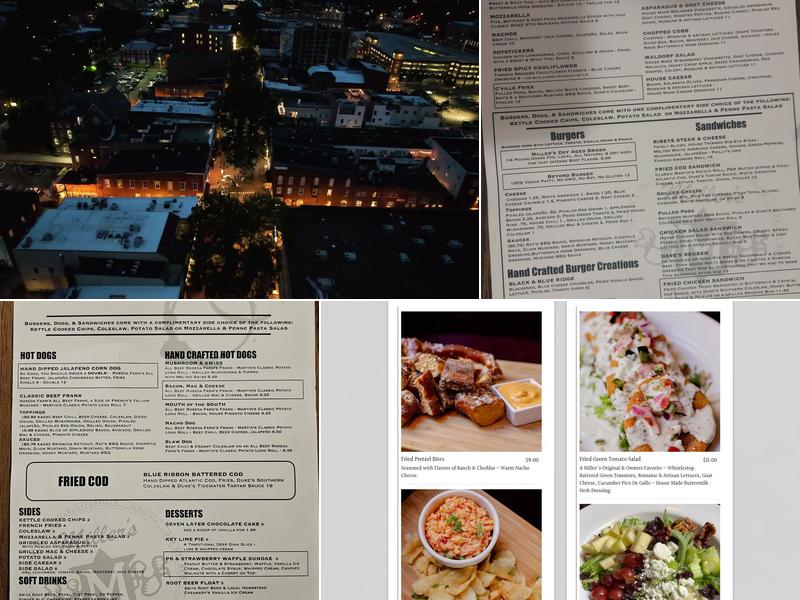 Miller's Downtown Menu