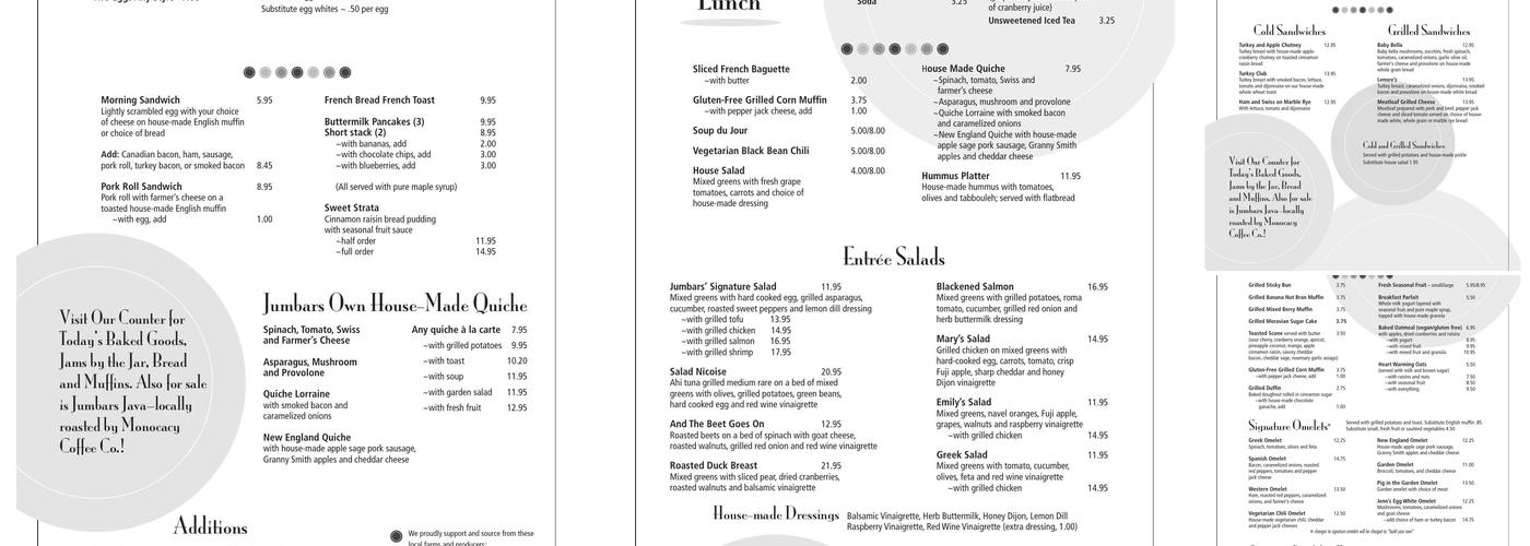 Jumbars Menu