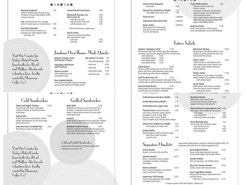 Jumbars Menu