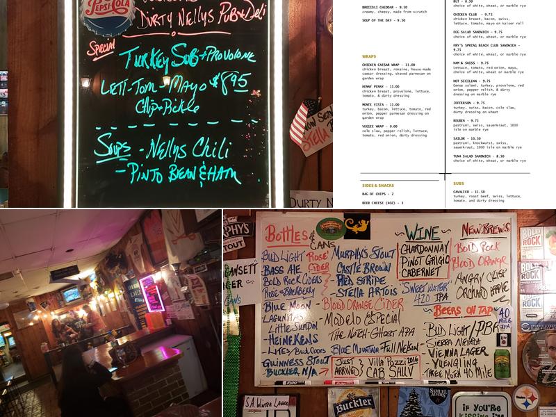 Dürty Nelly's Pub - Deli Menu