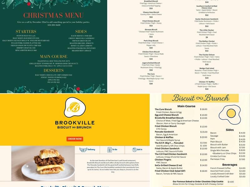 Multiverse Kitchens Menu
