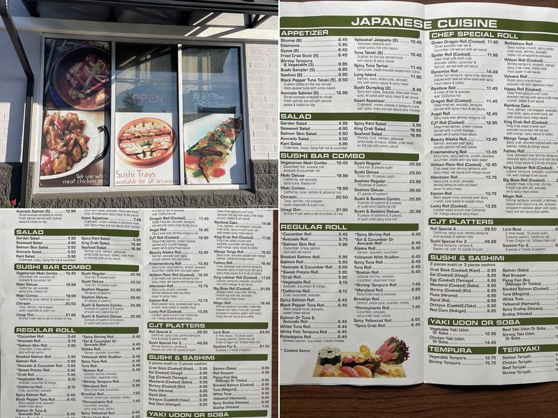 CJT Asian Cuisine Menu