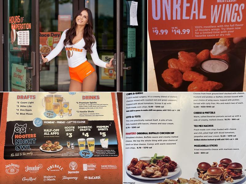 Hooters Menu