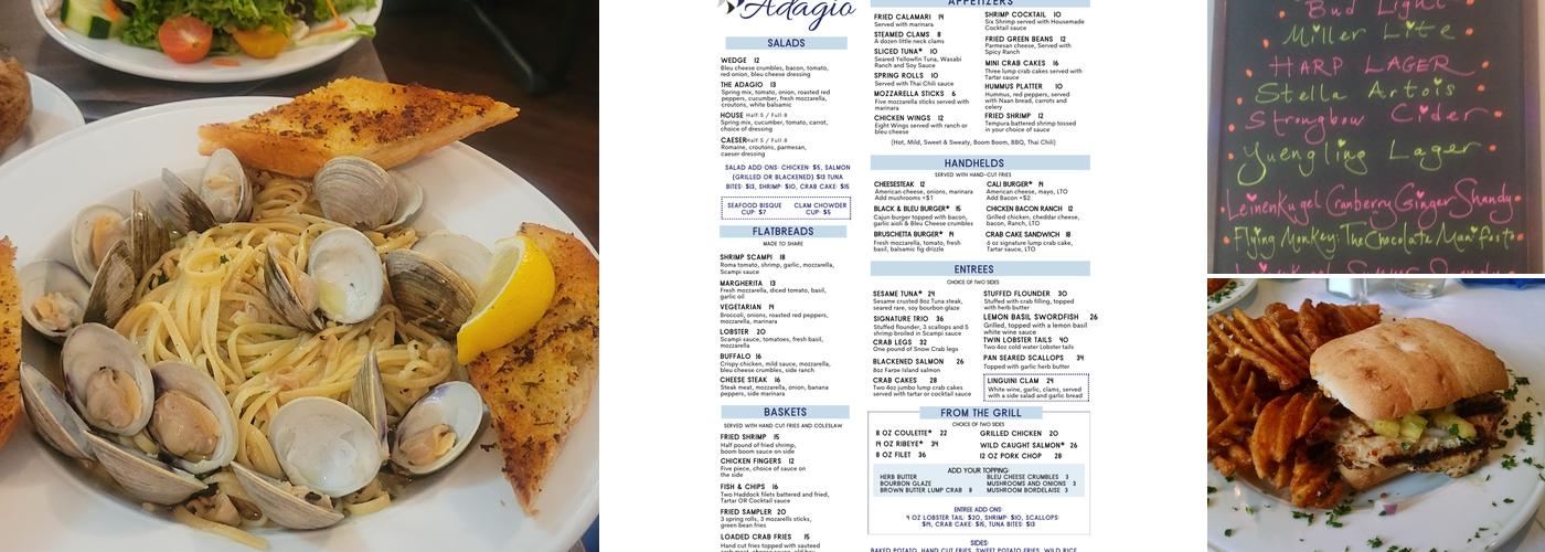 Adagio Menu