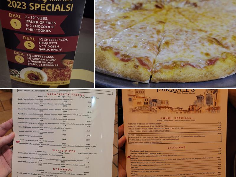Pasquale's Menu