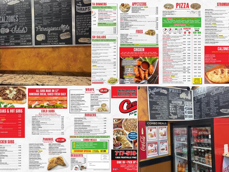 Caruso's Pizzeria Menu