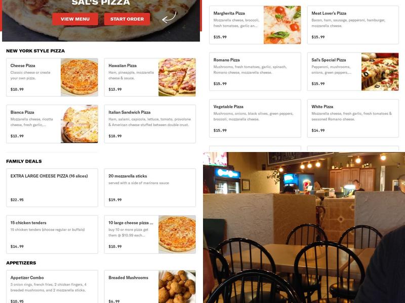 Sal's Restaurant & Pizzeria Menu
