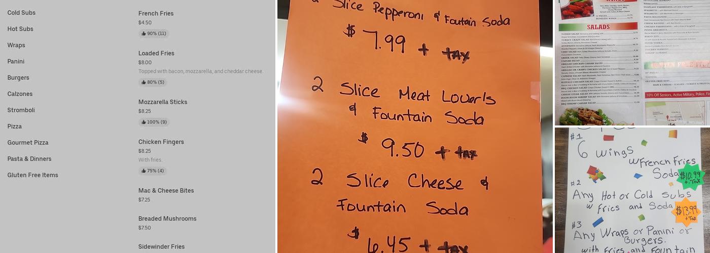 A Slice Of Brooklyn Pizzeria Menu