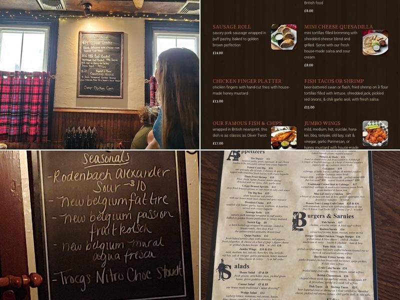 Quips Pub Menu