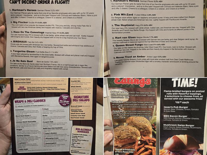 Isaac's Restaurant - Centerville Menu