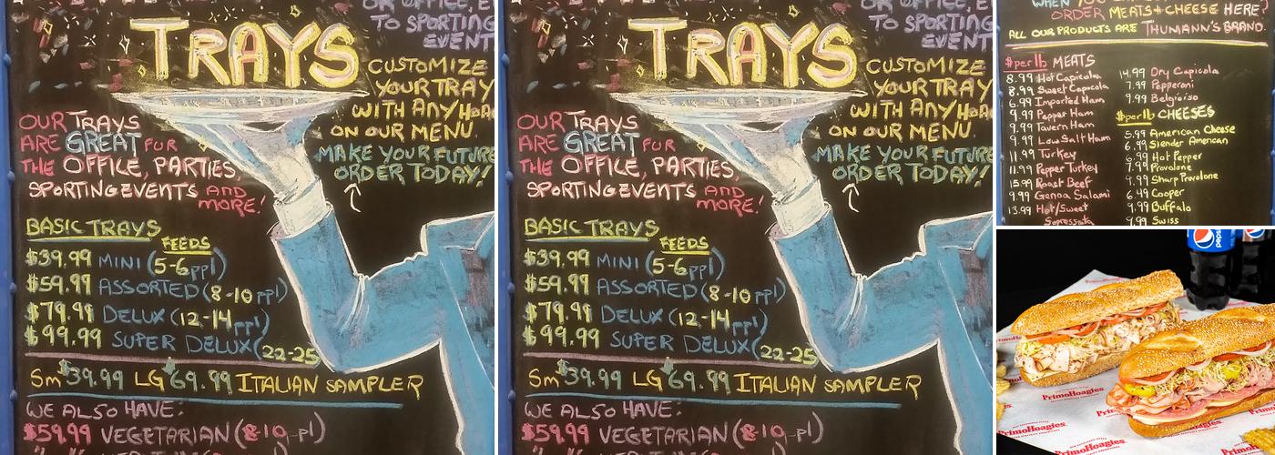 PrimoHoagies Menu