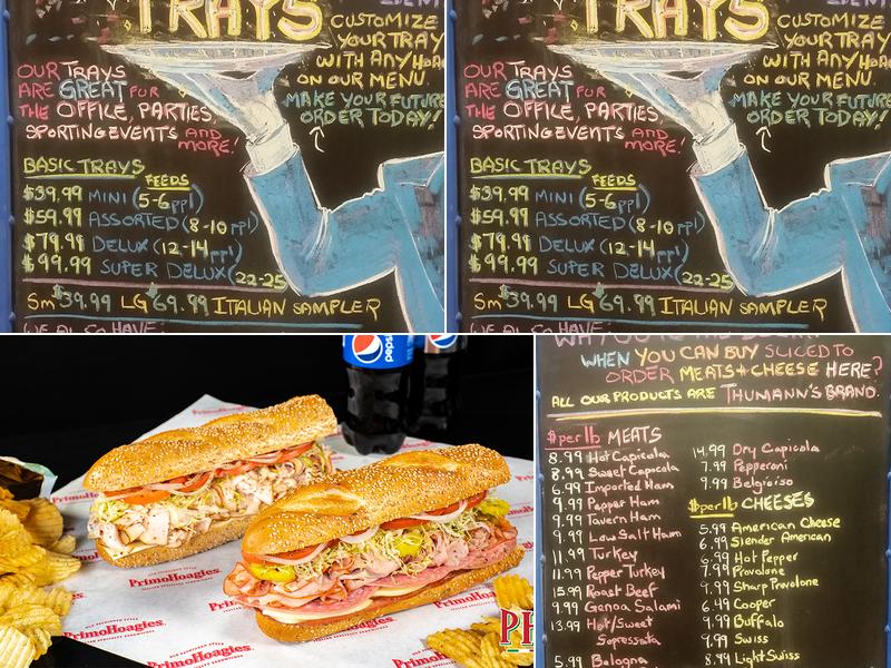 PrimoHoagies Menu