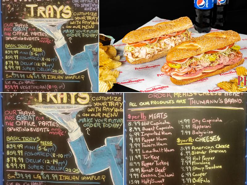 PrimoHoagies Menu