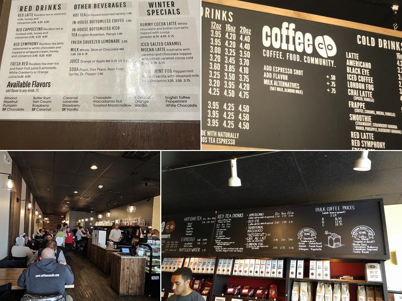 Coffee Co - Lancaster Menu