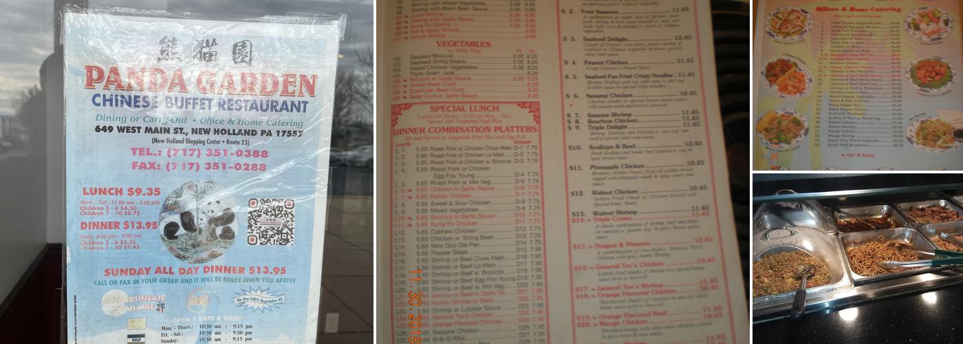 Panda Garden Menu