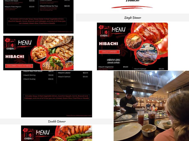 Ichiban Japanese Steak & Seafood Restaurant Menu