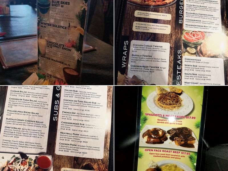 Stubby's Bar and Grille Menu