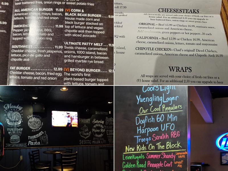 Trio Bar And Grill Menu