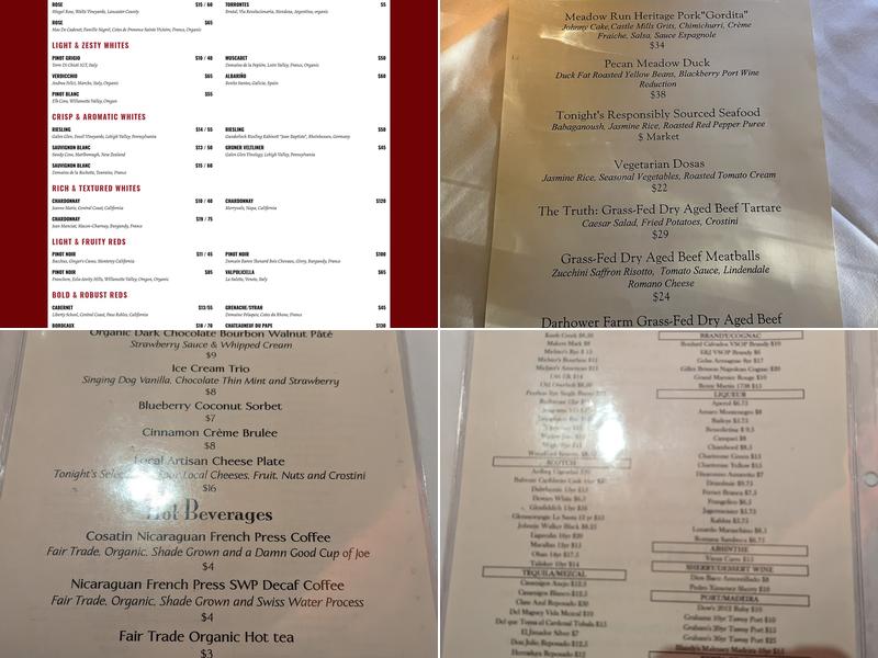 John J Jeffries Restaurant Menu