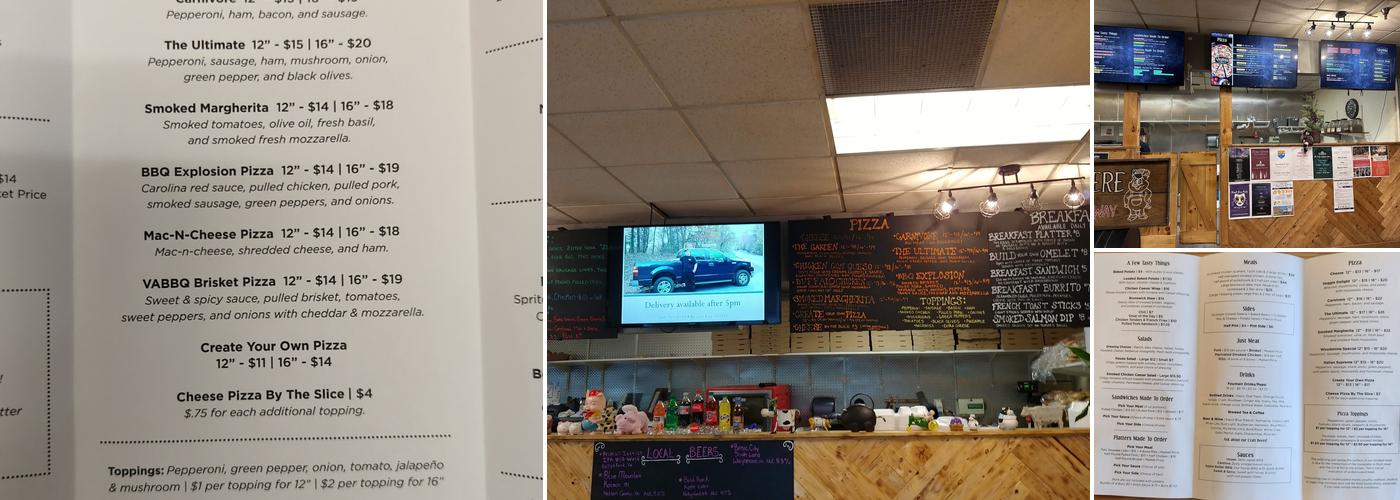 Virginia BBQ & Pizza Co Menu