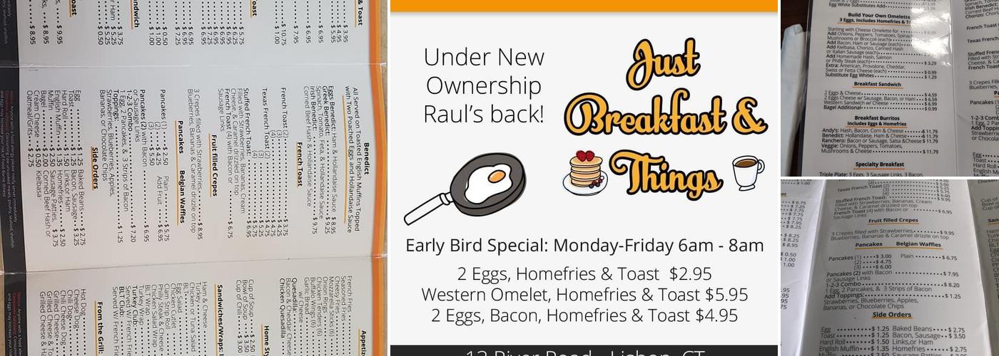 Just Breakfast & Things Menu