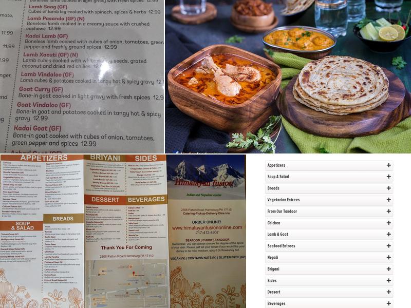 himalayan fusion Menu