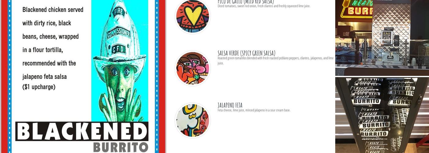 Neato Burrito Menu